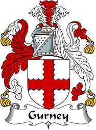 English Coat of Arms for the family Gurney