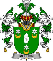 Irish Family Coat of Arms (v.25b) Meldon or Muldoon