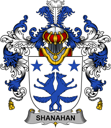Irish Family Coat of Arms (v.25b) Shanahan or O
