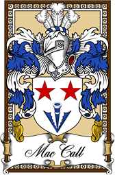 Scottish Coat of Arms Bookplate for MacCall