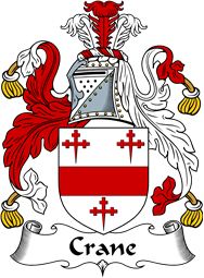 English Coat of Arms for the family Crane II