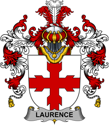 Irish Family Coat of Arms (v.25b) Laurence