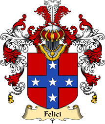 Italian Family Coat of Arms (v.25a) Felici