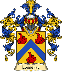 French Family Coat of Arms (v.25) Lasserre