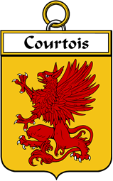 French Coat of Arms Badge for Courtois