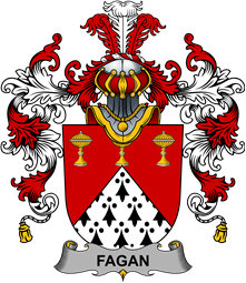Irish Family Coat of Arms (v.25b) Fagan