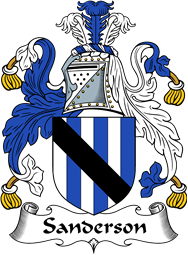 English Coat of Arms for the family Sanderson
