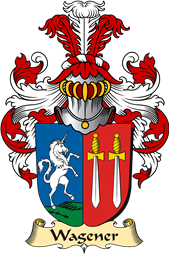 v.23 Coat of Family Arms from Germany for Wagener