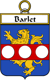 French Coat of Arms Badge for Barlet