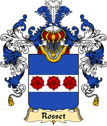 French Family Coat of Arms (v.25) Rosset