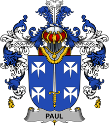 Irish Family Coat of Arms (v.25b) Paul