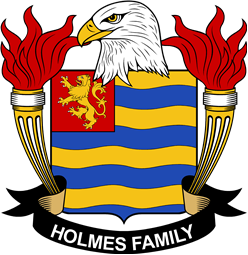 Coat of arms used by the Holmes family in the United States of America