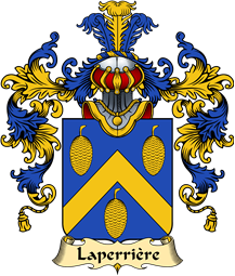 French Family Coat of Arms (v.25) Perrière (de la)