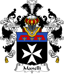 Italian Family Coat of Arms (v.25b) Manelli