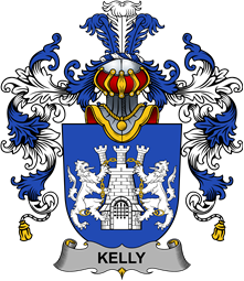 Irish Family Coat of Arms (v.25b) Kelly or O
