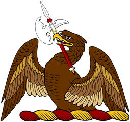 Demi Eagle Holding Halberd