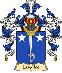 French Family Coat of Arms (v.25) Lavallée