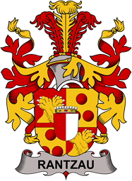 Coat of arms used by the Danish family Rantzau