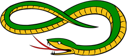 Serpent Head Reversed, Reguardant Tail Embowed