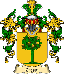 Italian Family Coat of Arms (v.25a) Crespi