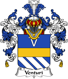 Italian Family Coat of Arms (v.25b) Venturi