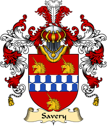 English Family Coat of Arms (v.25) Savery