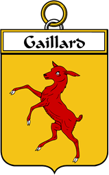 French Coat of Arms Badge for Gaillard