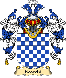 Italian Family Coat of Arms (v.25a) Scacchi
