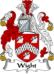 English Coat of Arms for the family Wight