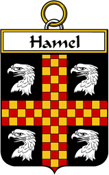 French Coat of Arms Badge for Hamel