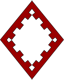 Diamond Shield-Bordure Embattled