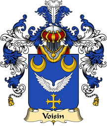 French Family Coat of Arms (v.25) Voisin