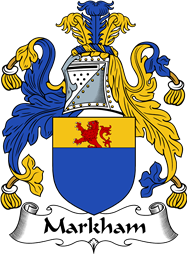 English Coat of Arms for the family Markham