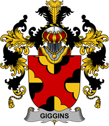 Irish Family Coat of Arms (v.25b) Giggins