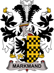 Coat of arms used by the Danish family Markmand