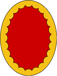 Oval Shield-Bordure Inveckted