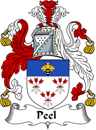 English Coat of Arms for the family Peel