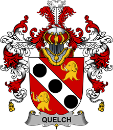 Irish Family Coat of Arms (v.25b) Quelch