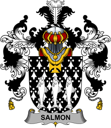 Irish Family Coat of Arms (v.25b) Salmon