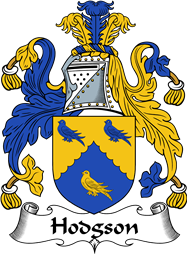 English Coat of Arms for the family Hodgson