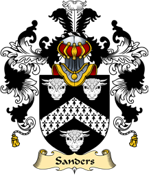 English Family Coat of Arms (v.25) Sanders or Saunders