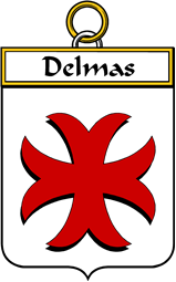 French Coat of Arms Badge for Delmas
