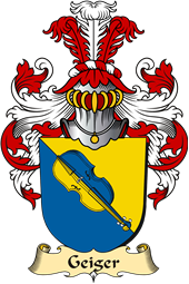 v.23 Coat of Family Arms from Germany for Geiger