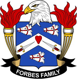 Coat of arms used by the Forbes family in the United States of America