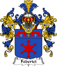 Italian Family Coat of Arms (v.25b) Federici