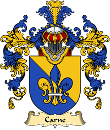 Welsh Family Coat of Arms (v.25) Carne (of Nash and Ewenni, Glamorgan)