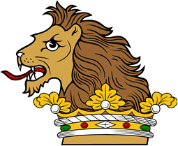 Lion Head Couped Ducally Gorged