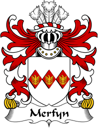 Welsh Coat of Arms for Merfyn (FRYCH, King of Gwynedd )