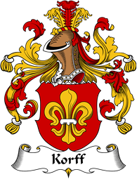 German Wappen Coat of Arms for Korff