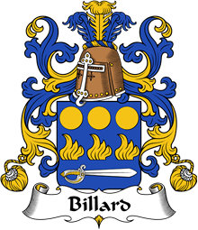 Coat of Arms from France for Billard
